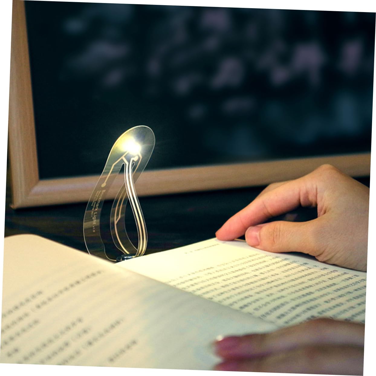 DOITOOL Led Desk Light Reading Light Foldable Desk Lamp Flexible Desk Light Bookmark Light Student Night Light Portable