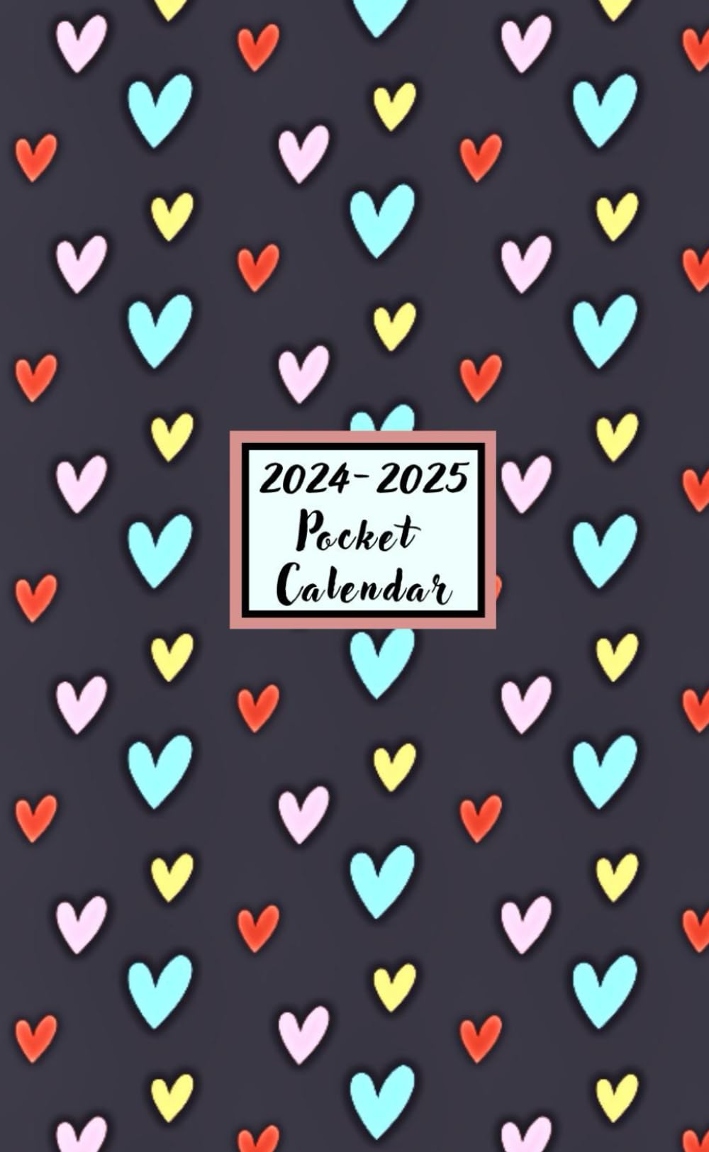 Pocket Calendar 2024-2025 For Purse: 2-Year Schedule Monthly Organizer from January 2024 to December 2025 Small Size With Federal Holidays