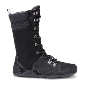 Xero Shoes Women's Mika Boots — Winter & Snow Boots for Women, Barefoot Shoes, Zero Drop Heel, Cold-Weather Waterproof Boots — Black, Size 9