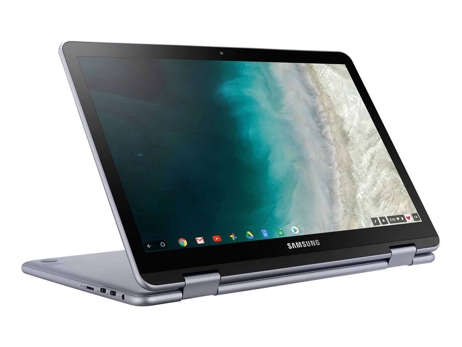 Samsung Chromebook Plus V2 360 12.2" FHD+ 2-in-1 Touchscreen (Intel Celeron 3965Y, 4GB RAM, 64GB eMMC, Active Stylus) Home & Education Laptop, 10-Hour Long Battery Life, 13MP Dual Webcam, Chrome OS