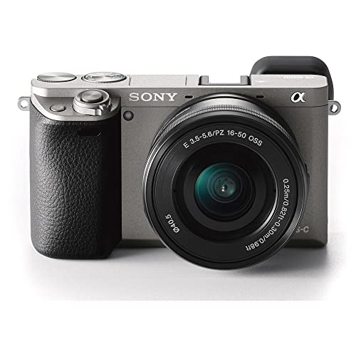 Sony Alpha a6000 Mirrorless Digital Camera with 16-50mm Lens (Graphite) (ILCE6000L/H) + Sony FE 24-70mm Lens + Filter Kit + Bag + 64GB Card + NPF-W50 Battery + Reader + More (Renewed)