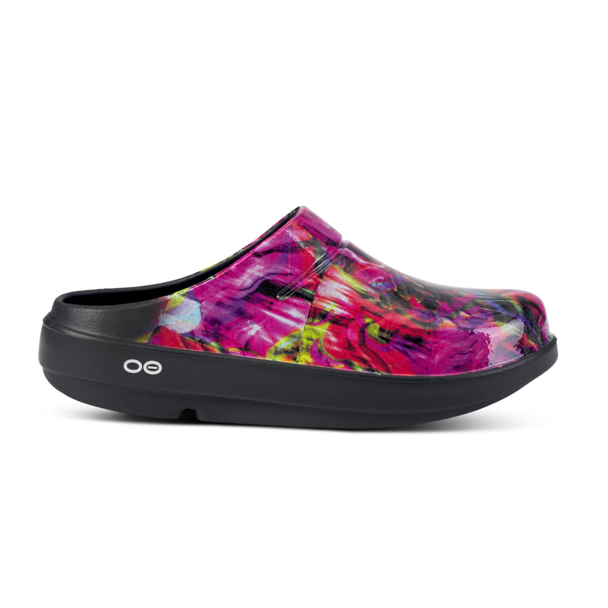 OOFOS Unisex OOcloog, Neon Rose - Women’s Size 11 - Lightweight Recovery Footwear - Reduces Stress on Feet, Joints & Back - Machine Washable