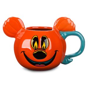 disney mickey mouse halloween jack-o'-lantern mug