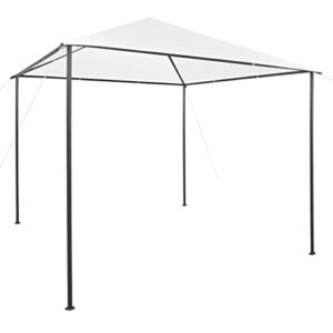 Gazebo,Outdoor Gazebo, Backyard Gazebo,Patio Gazebo,Grill Gazebo,Party Tent,Camping Gazebo,for Barbeque, Patio, Deck,Garden Party,Lawns,Outdoor,9.8'x9.8'x9.5' White 0.6 oz/ft²