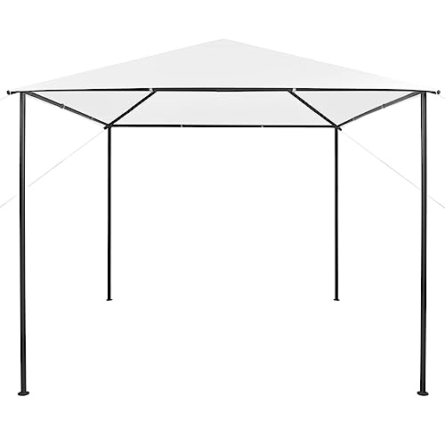 Gazebo,Outdoor Gazebo, Backyard Gazebo,Patio Gazebo,Grill Gazebo,Party Tent,Camping Gazebo,for Barbeque, Patio, Deck,Garden Party,Lawns,Outdoor,9.8'x9.8'x9.5' White 0.6 oz/ft²