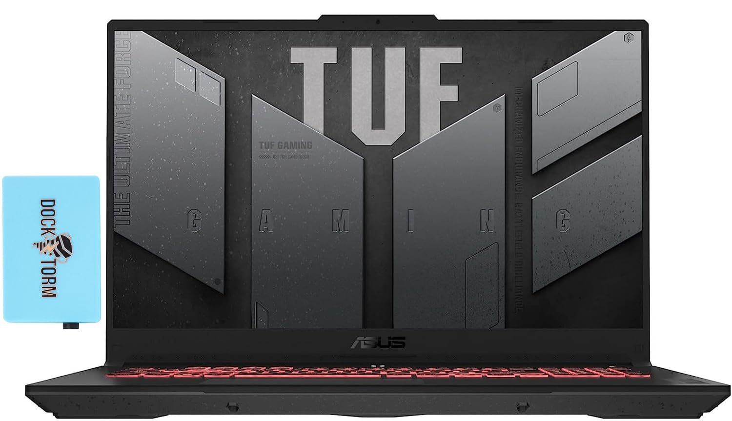 ASUS TUF Gaming A17 17.3" IPS 144Hz Full HD (1920x1080) Gaming Laptop (AMD Ryzen 7 7735HS up to 4.7 GHz, 64GB DDR5 4800MHz RAM, 1TB PCIe SSD, GeForce RTX 4060, Win11P) w/Dockztorm Hub