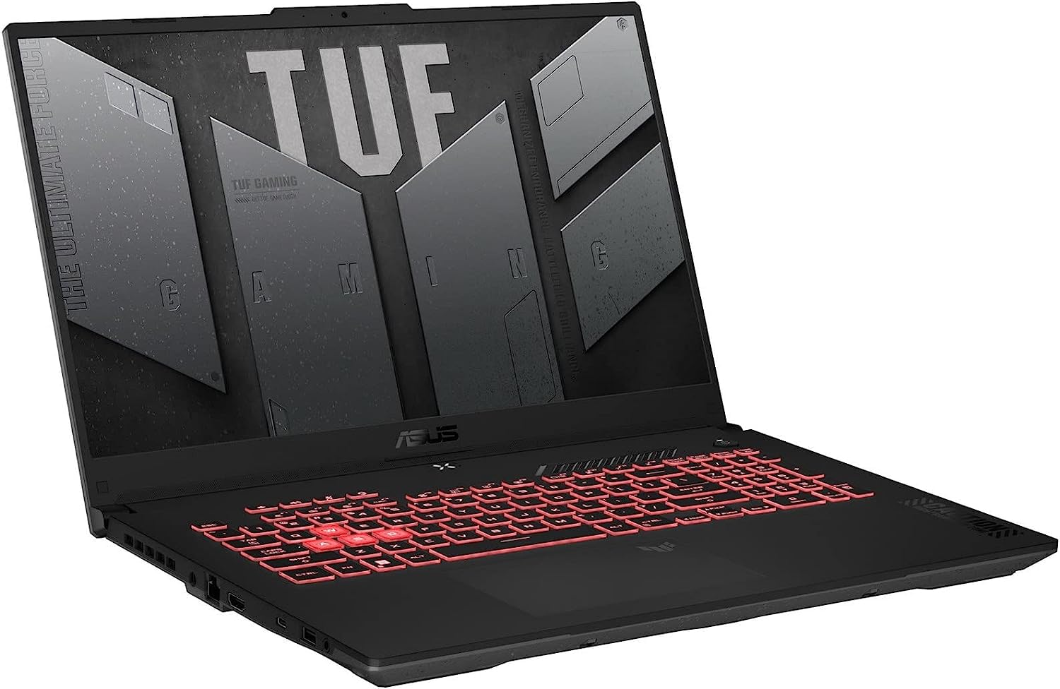 ASUS TUF Gaming A17 17.3" IPS 144Hz Full HD (1920x1080) Gaming Laptop (AMD Ryzen 7 7735HS up to 4.7 GHz, 64GB DDR5 4800MHz RAM, 1TB PCIe SSD, GeForce RTX 4060, Win11P) w/Dockztorm Hub
