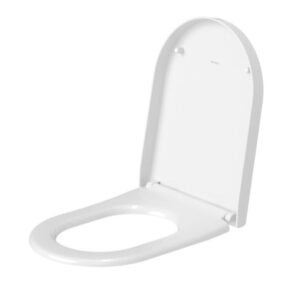 duravit 2629 elongated closed-front toilet seat with soft close - white