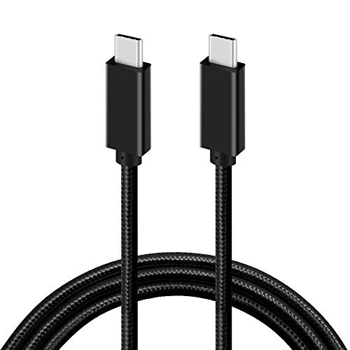 BoxWave Cable Compatible with Innioasis G1 - DirectSync PD Cable (3ft) - USB-C to USB-C (100W), Type C Braided 3ft Charge and Sync Cable - Jet Black