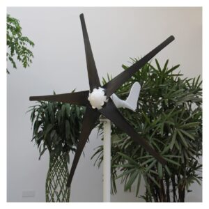 Wind Power Turbine Generator 6000W Small Home Wind Turbine Generator Windmill Fit For Street Lamps,Monitoring Boat Free 10kw 10000W WithController for Home Outdoor Power Generation (Color : White, S