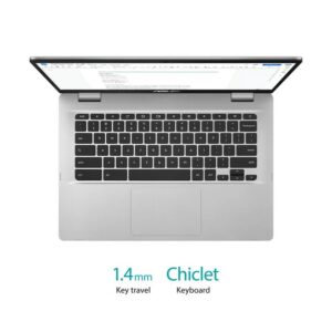 ASUS Flagship Chromebook 14 FHD Student Laptop, Intel Celeron N4020 Up to 2.8GHz, 4GB RAM, 192GB Storage (64GB eMMC+128GB MSD Card), Wi-Fi, Webcam, Bluetooth, Zoom Meeting, 10 Hours Battery, Chrome OS