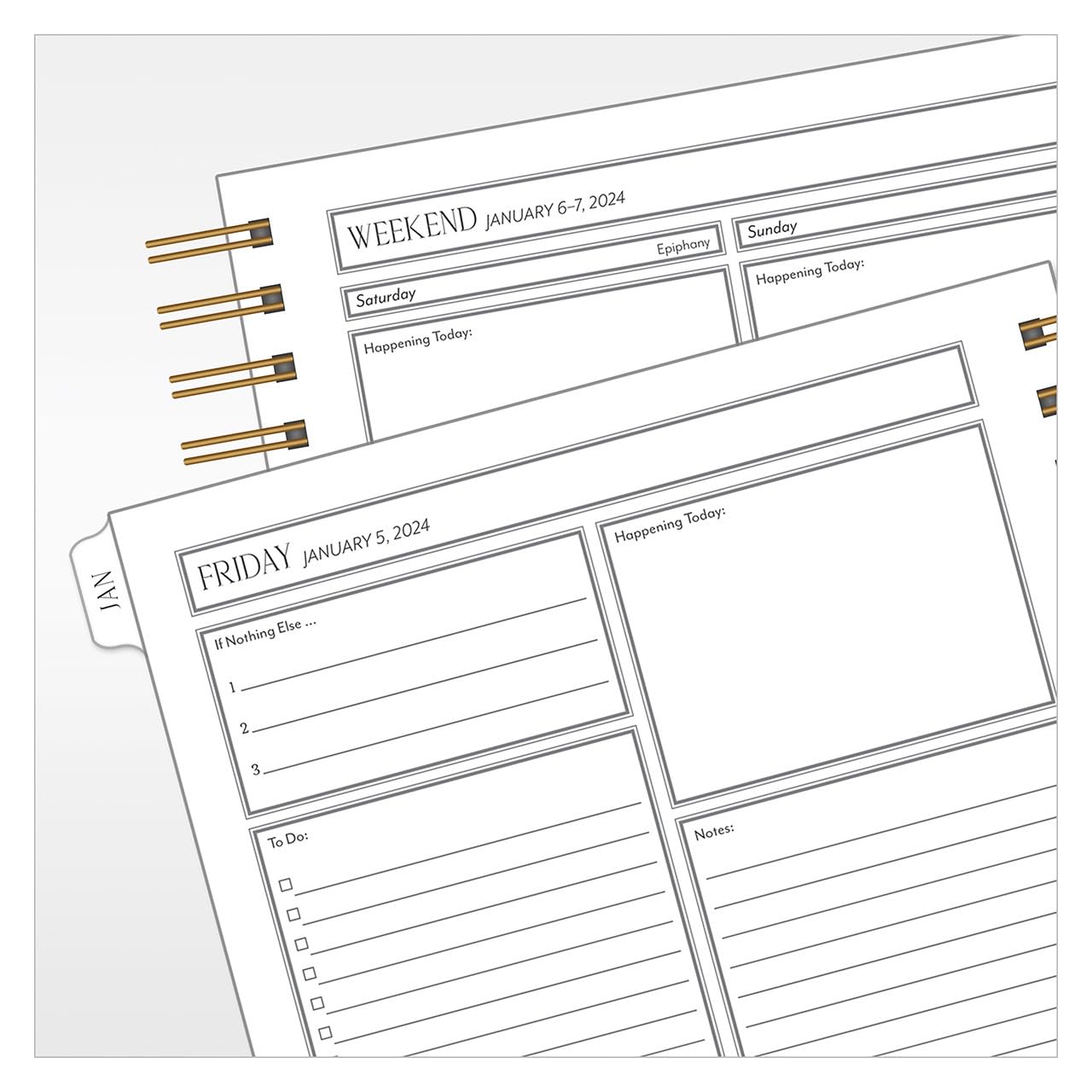 FranklinCovey - La Vie en Rose One Page Per Day Wire-Bound Planner (Jan 2024 - Dec 2024)