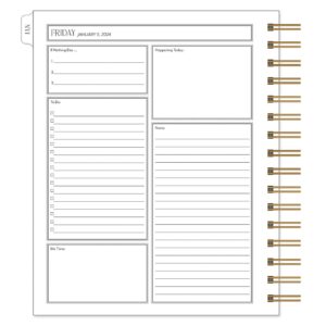 FranklinCovey - La Vie en Rose One Page Per Day Wire-Bound Planner (Jan 2024 - Dec 2024)