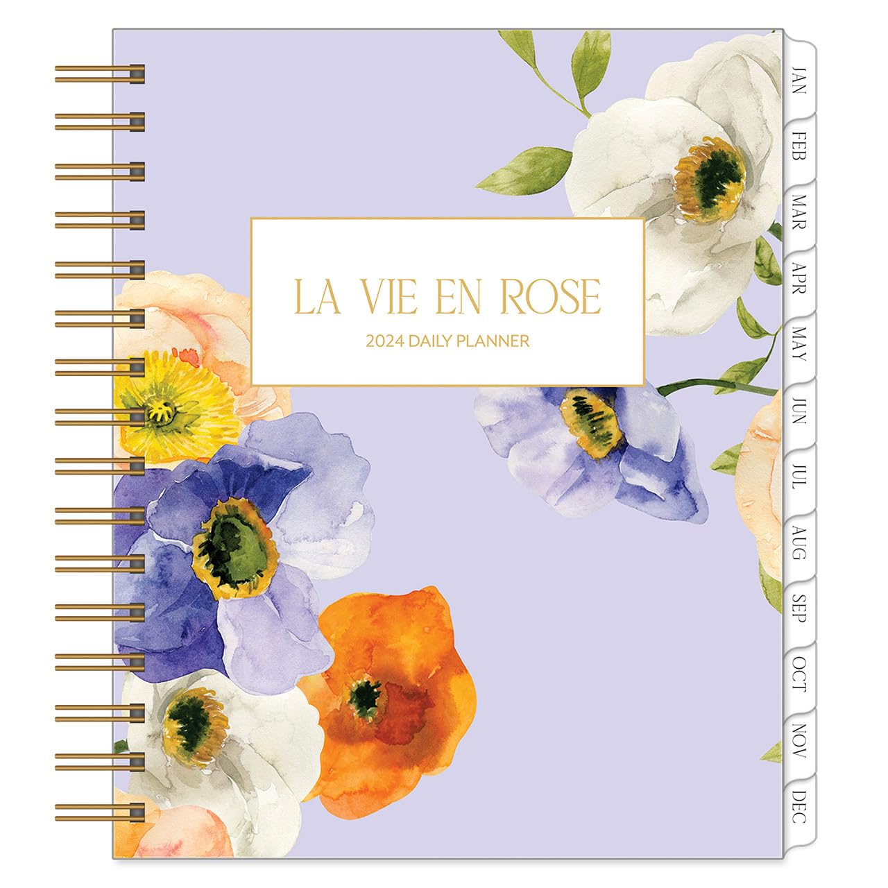 FranklinCovey - La Vie en Rose One Page Per Day Wire-Bound Planner (Jan 2024 - Dec 2024)