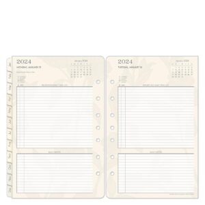 franklincovey - serenity one page per day ring-bound planner (classic, jan 2024 - dec 2024)