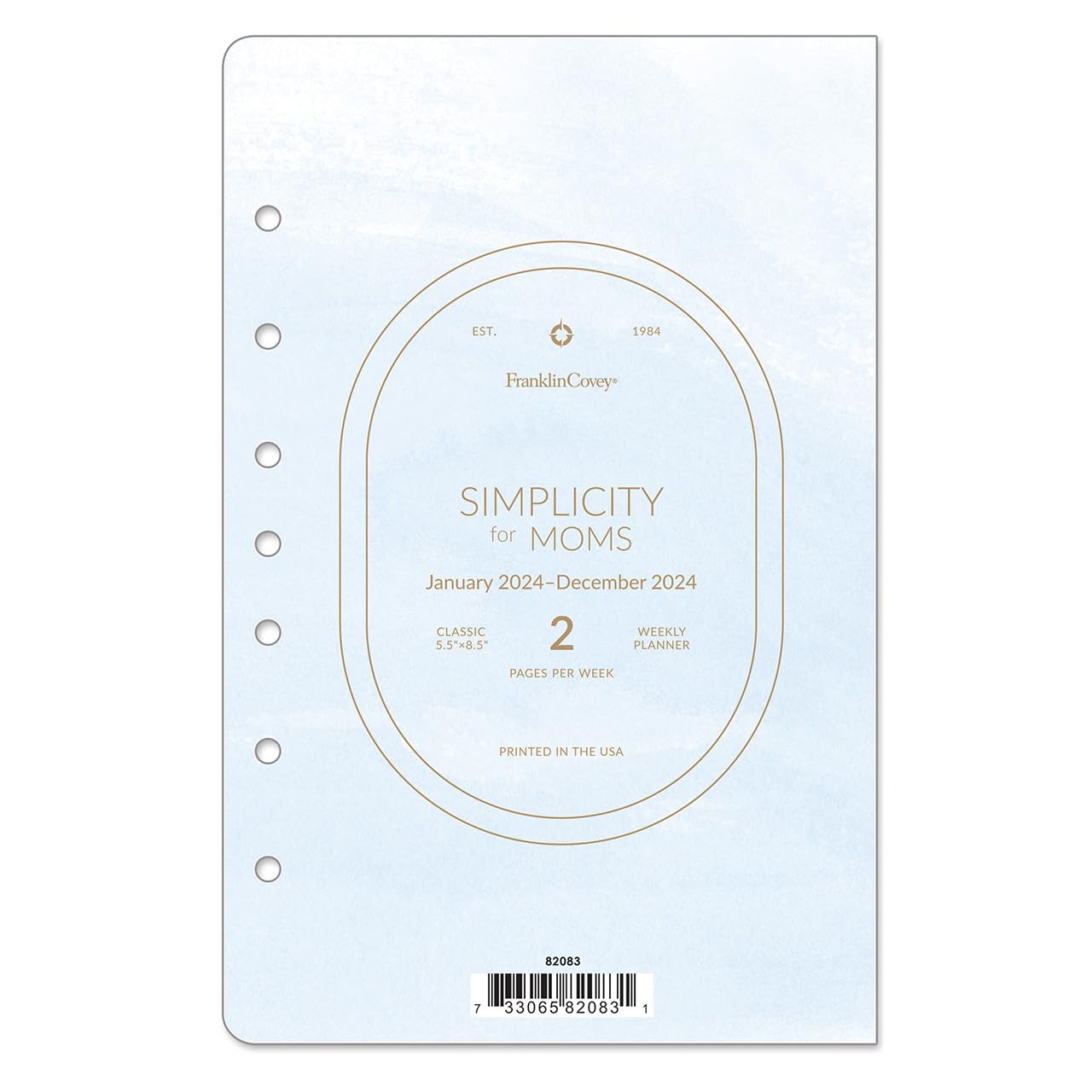 FranklinCovey - Simplicity for Moms Weekly Ring-Bound Planner (Classic, Jan 2024 - Dec 2024)