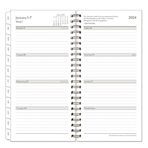 franklincovey - compass weekly wire-bound planner (pocket slim, jan 2024 - dec 2024)