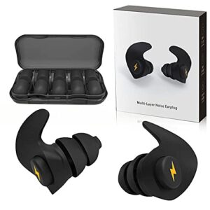 ear plugs for sleeping noise cancelling,6 pairs comfortable silicone sound blocking earplugs, reusable washable earplugs for sleeping, work, study, snoring,concerts and hearing protection
