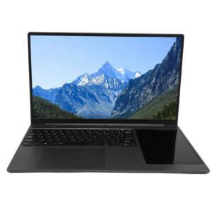 zyyini 15.6 inch laptop with 7in touch screen for windows 10 11 dual screen laptop computer extender 16g lpddr4 business laptop for gaming n5095 processor (us plug 16g+512g)