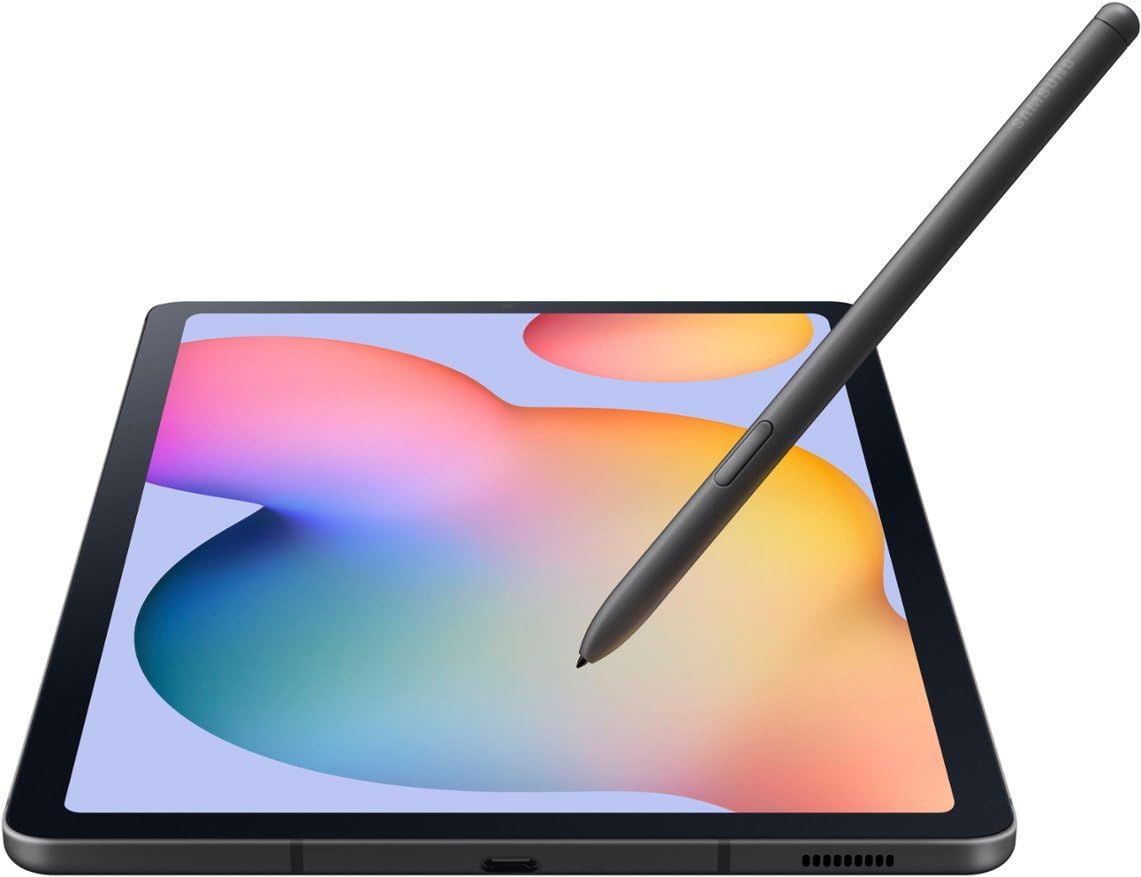 SAMSUNG Galaxy Tab S6 Lite 2022 ONLY WiFi with Pen 10.4 inch 7040 mAh 8MP SM-P613 International Version Dual Camera (w/Fast Car Charger Bundle) (64GB + 4GB, Oxford Gray)