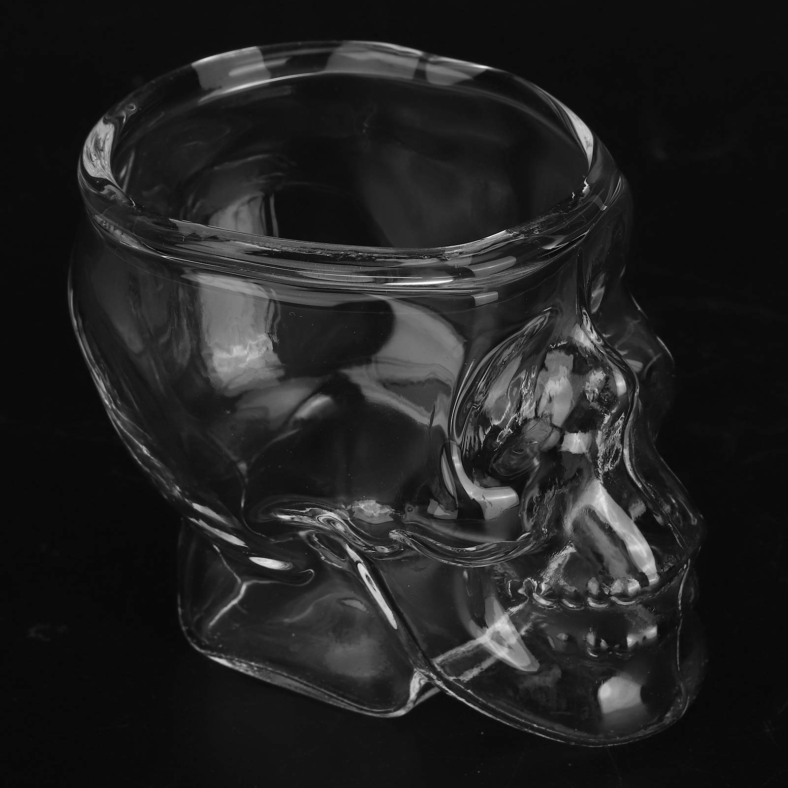 3PCS 75ML Transparent Glass Skull Shaped Wine Glass Glass Beer Beverage Container Halloween Party Decoration Vodka Whiskey Transparent Skull Glass