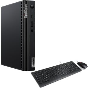 LENOVO ThinkCentre M80q Home & Business Mini Desktop (Intel i3-10100T, 16GB RAM, 512GB PCIe SSD, Intel UHD 630, WiFi 6, BT 5.2, USB Keyboard, USB Mouse, HDMI, Win 11 Pro) w/Dockztorm Hub