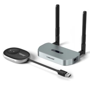 Wireless USB Transmitter and Receiver Kit, Lemorele Wireless USB Extender Transmitter, Wireless HDMI Kit Suitable for Streaming, Compatible with Windows7,8,10/MacOS10.15 and Above