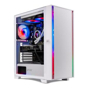skytech gaming shiva gaming pc, intel i7 12700f 2.1 ghz, rtx 4060, 1tb nvme, 16gb ddr4 ram 3200, 600w gold psu wi-fi, win 11 home, rgb-keyboard and rgb-mouse included