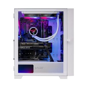 Skytech Gaming Shiva Gaming PC, Intel i7 12700F 2.1 GHz, RTX 4060, 1TB NVME, 16GB DDR4 RAM 3200, 600W Gold PSU Wi-Fi, Win 11 Home, RGB-Keyboard and RGB-Mouse Included