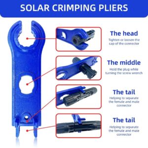 ARHAIKA Solar Connector for Solar Panel Wire,20 Pairs of Solar Connectors with 2PCS Solar Spanner Wrenches