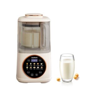 joydeem jd-j03 quiet cooking blender with soundproof shield, silent hot cold blender for soy milk & juice, 8-speed and temperature control, 12h preset, 1100ml, white