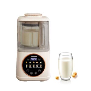 Joydeem JD-J03 Quiet Cooking Blender with Soundproof Shield, Silent Hot Cold Blender for Soy Milk & Juice, 8-Speed and Temperature Control, 12H Preset, 1100ml, White