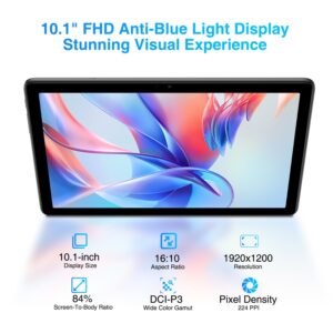 DOOGEE Android 13 Tablet T10S 10 incht Tablet IPS FHD Screen, 11GB RAM + 128GB ROM (Expand 1TB), TUV Low bluelight, 6600mAh Battery, 8MP+5MP Camera, Widevine L1 Tablet Android