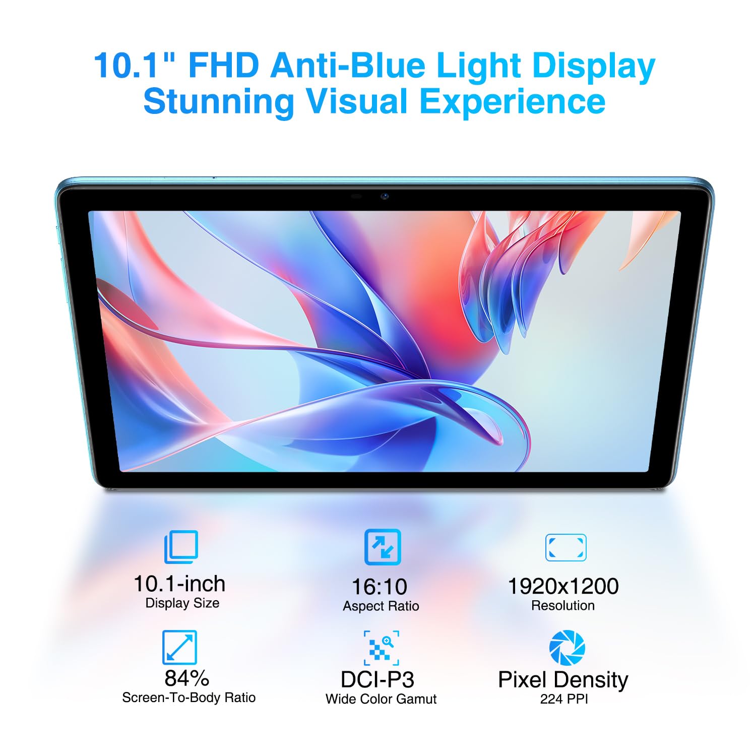 DOOGEE Android 13 Tablet T10S 10 incht Tablet IPS FHD Screen, 11GB RAM + 128GB ROM (Expand 1TB), TUV Low bluelight, 6600mAh Battery, 8MP+5MP Camera, Widevine L1 Tablet Android