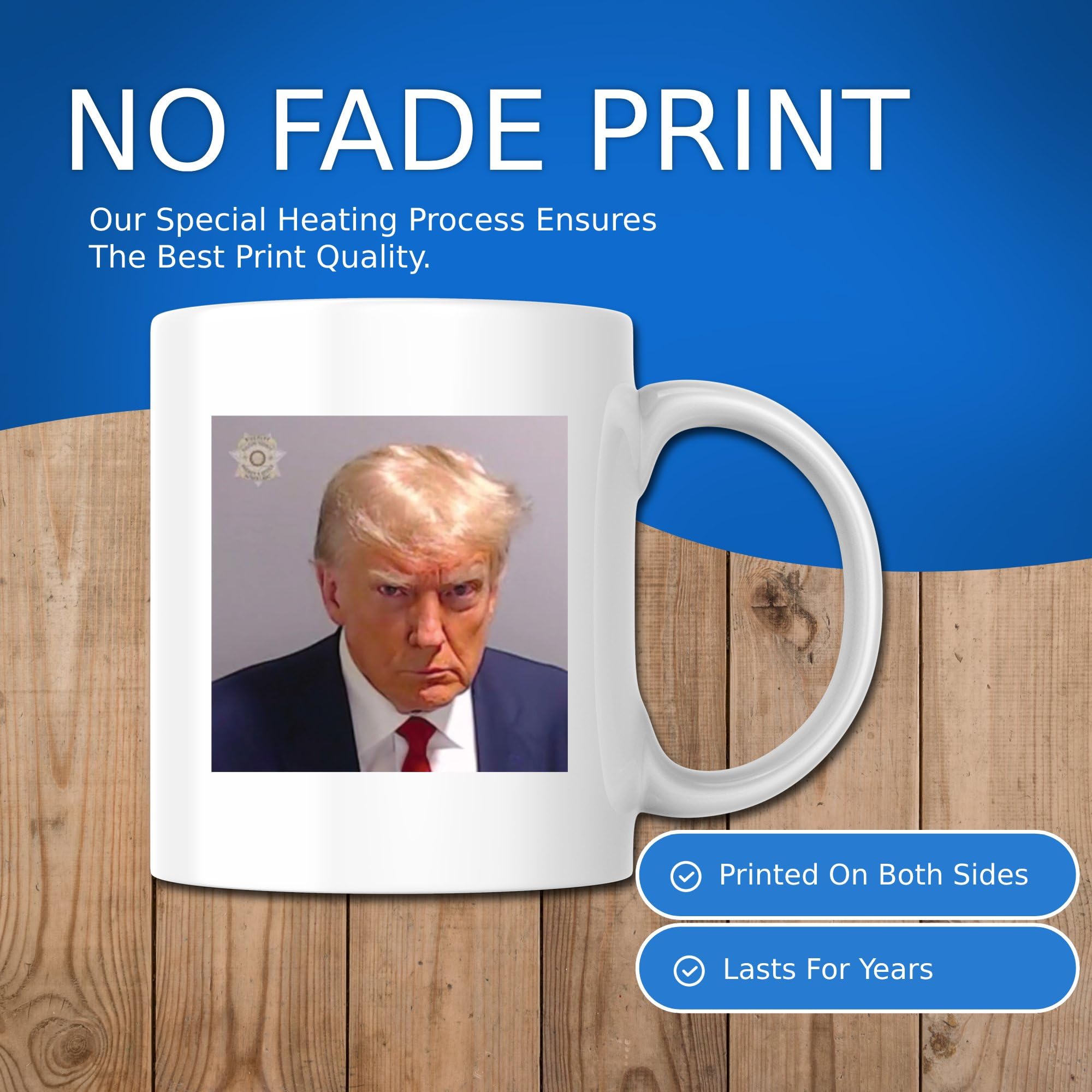 Bliss Monkey Co. Trump Mugs (Trump Mugshot)