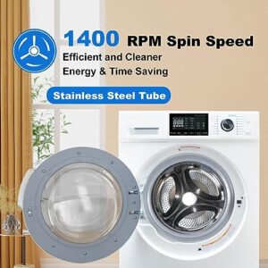 2-In-1 Washer And Dryer Combo, 2.7 cu.ft 24 inch Ventless All-In-One Washing Machine And Dryer 120V For Apartment RV Dorm Camper, Front Load Compact Small Clothes Washer With 16 Laundry Program