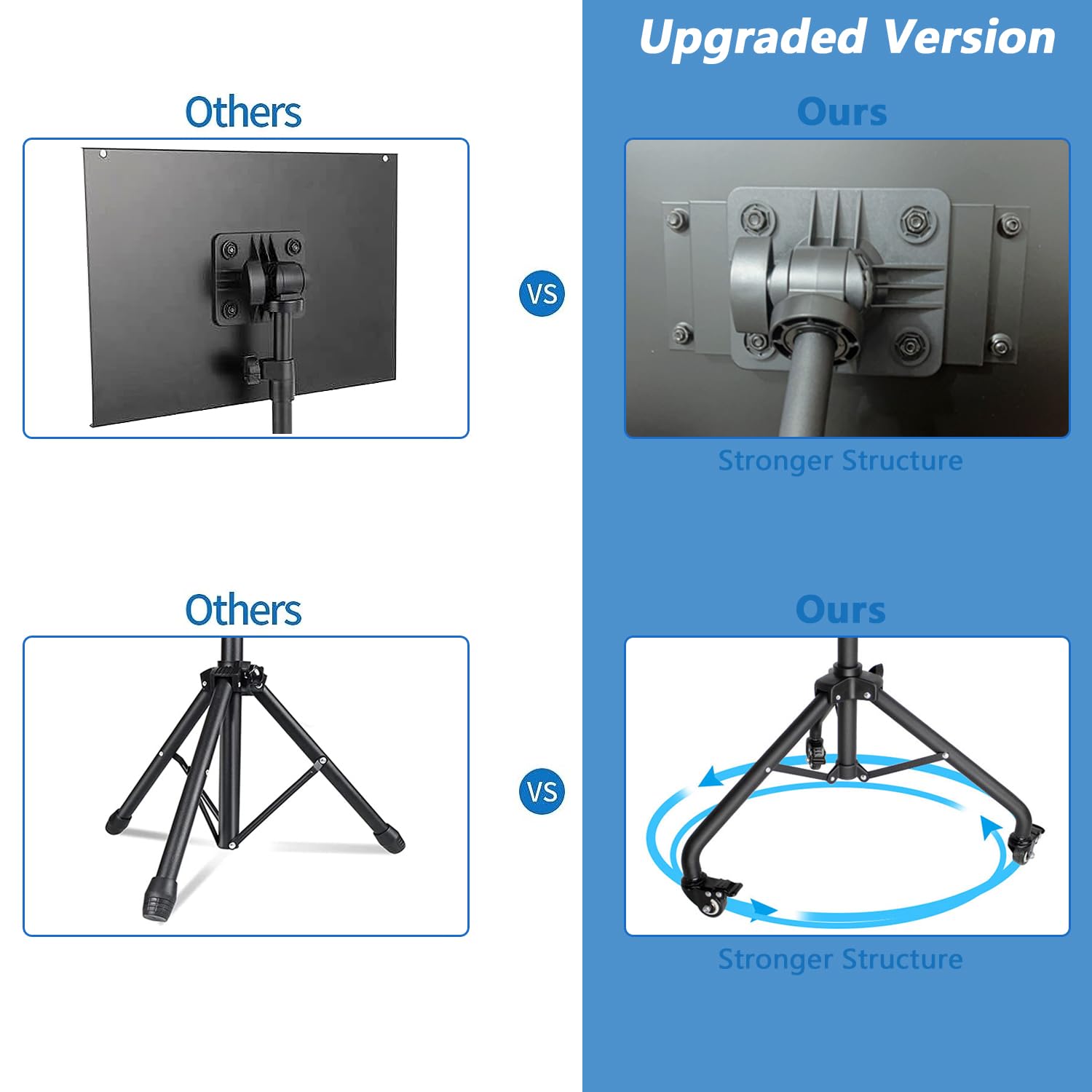 Asltoy Projector Tripod Stand with Wheels Adjustable Height Laptop Tripod Stand with LED Ring Light Carrying Bag 2 Shelves Mouse Tray Phone Holder Projector Music Stand Portable Laptop Floor Stand