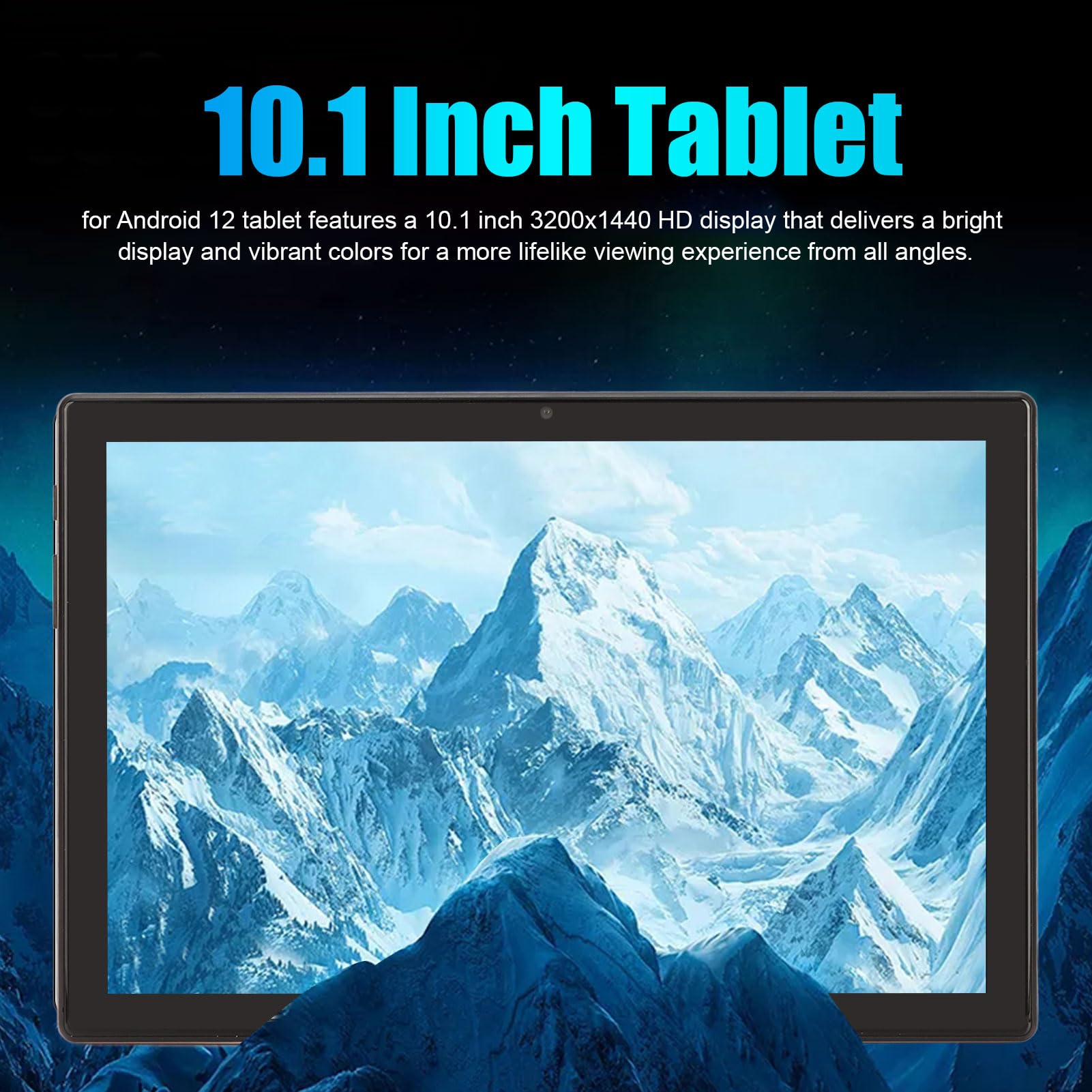 Haofy 10.1 Inch Tablet, 5G WiFi 100-240V Octa Core Tablet for Android 12 for Entertainment (US Plug)