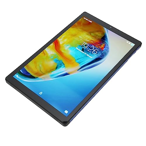 Haofy 10 Inch Tablet, Blue Dual Camera Tablet Pc for on The Go (US Plug)