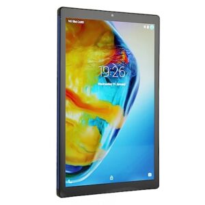 Haofy 10 Inch Tablet, Blue Dual Camera Tablet Pc for on The Go (US Plug)