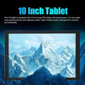 Haofy 10 Inch Tablet, Blue Dual Camera Tablet Pc for on The Go (US Plug)