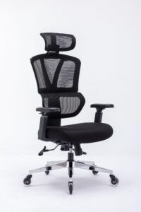 chair master ergonomic high back office chair | roller blade casters | mesh chair | for executives, office goers, work from home set up | 3d armrests, adjustable headrest
