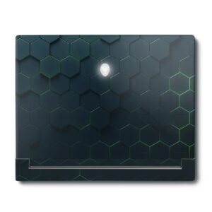 mightyskins skin compatible with alienware x16 r1 (2023) full wrap kit - acid hex | protective, durable, and unique vinyl decal wrap cover | easy to apply & change styles | made in the usa