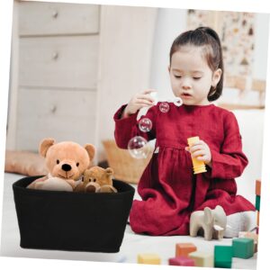 ABOOFAN 2pcs Felt Storage Basket Home Storage Basket Foldable Storage Basket Felt Basket Living Room Basket Durable Storage Basket Tabletop Basket Sundry Basket Material Cosmetic Child