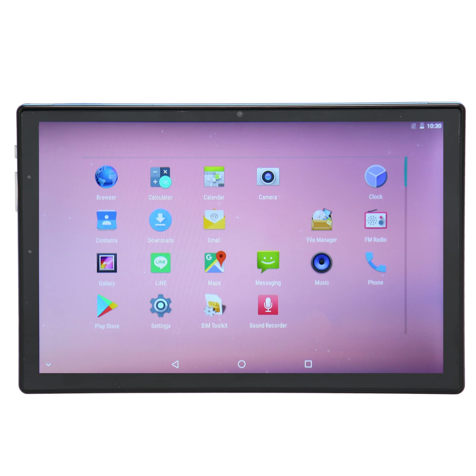 10 Inch Tablet Blue Tablet 100‑240V IPS HD Large Screen 8 Core CPU for Travel (US Plug)