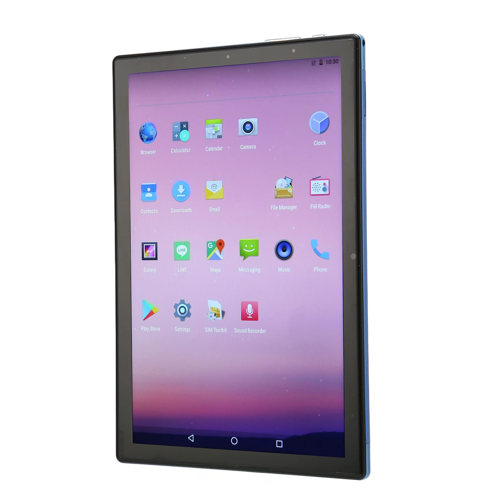 10 Inch Tablet Blue Tablet 100‑240V IPS HD Large Screen 8 Core CPU for Travel (US Plug)