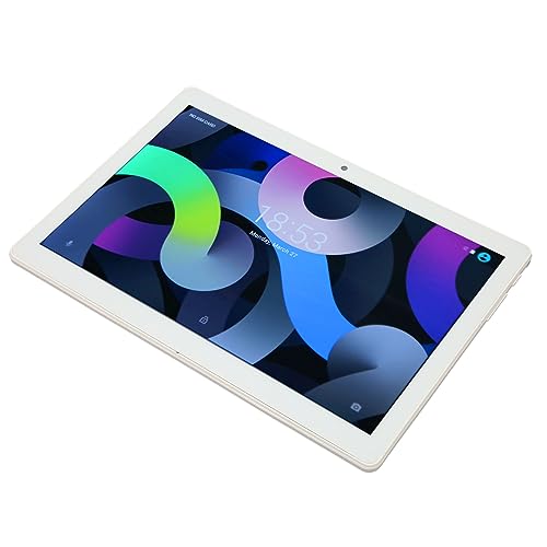 ICRPSTU 10.1 Inch Tablet, 5GWiFi 12GB RAM 256GB ROM 2 in 1 Tablet PC 8MP Front Camera MT6755 Deca Core for Business for Entertainment (US Plug)