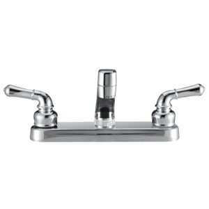 Pacific Bay PB-K14CP Kitchen Sink Faucet with Classic Levers - Metallic Plating Over ABS Plastic (Polished Chrome)