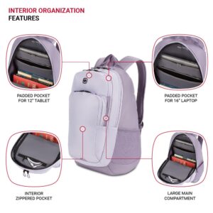 SwissGear 8171 Laptop Backpack, Lavender/Light Purple, 18.5 Inches