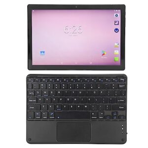 mavis laven hd tablet, gaming tablet 3 card slots 10.1 inch fhd dual camera with keyboard for business (us plug)